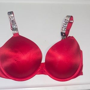 Victoria’s Secret Red Shine Push-up Bra